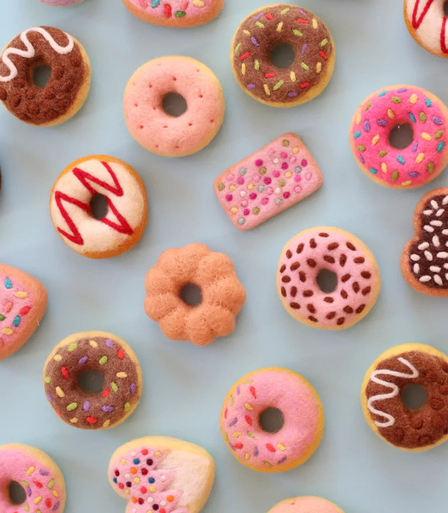 Chocolate Sprinkle Felt Donut - Juni Moon