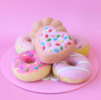 Strawberry Heart Sprinkle Donut Felt Food - Juni Moon