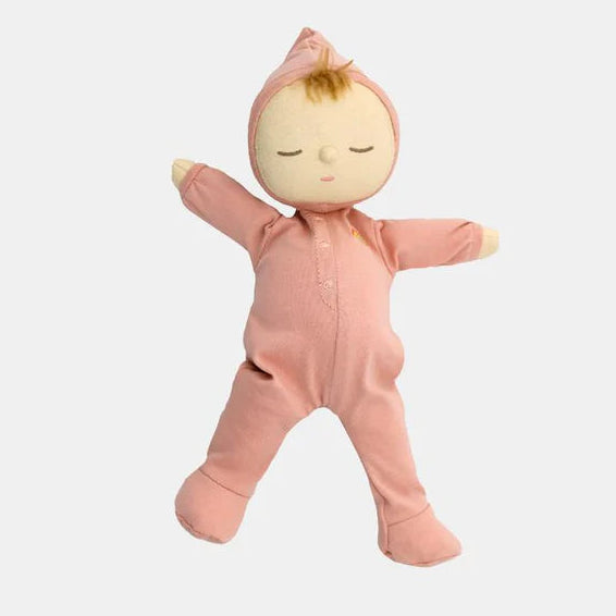 Olli Ella Moppet doll lying flat soft baby toy