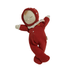 Dozy Dinkum doll red toadstool outfit lying flat soft toy