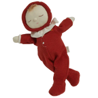 Red toadstool Dozy Dinkum doll by Olli Ella soft baby doll toy
