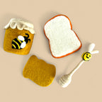 Honey Pot Jar & Toast Felt Food Set - Playtisserie
