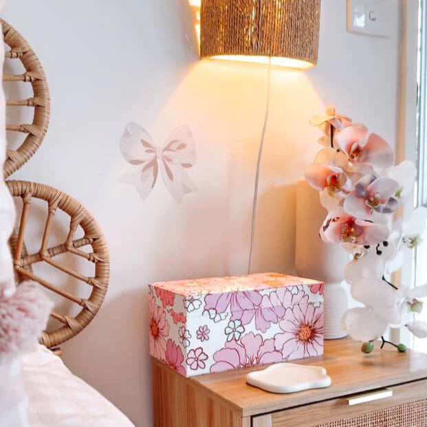blossom floral jewellery box with soft interior lining