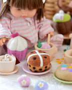 Hot Cross Bun Felt Food - Tara Treasures