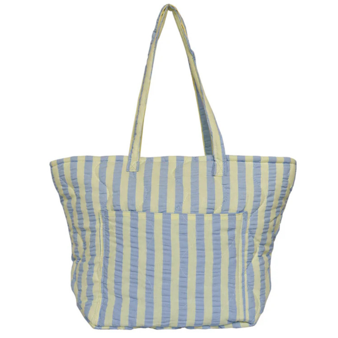 Butter Blue Quilted Tote Bag - Mosey Me