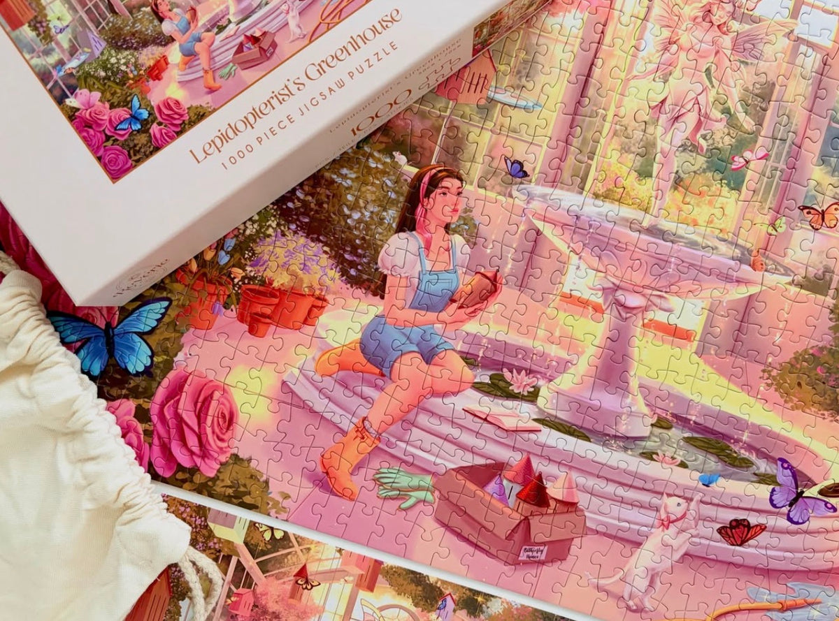 Lepidopterist's Greenhouse 1000 Piece Jigsaw Puzzle – Reverie Puzzles