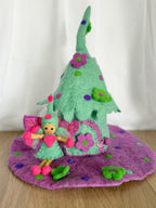 Blue Wonder Felt Fairy House – Himalayan Felt Co