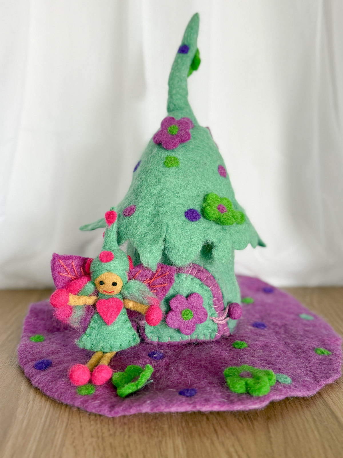 Blue Wonder Felt Fairy House – Himalayan Felt Co