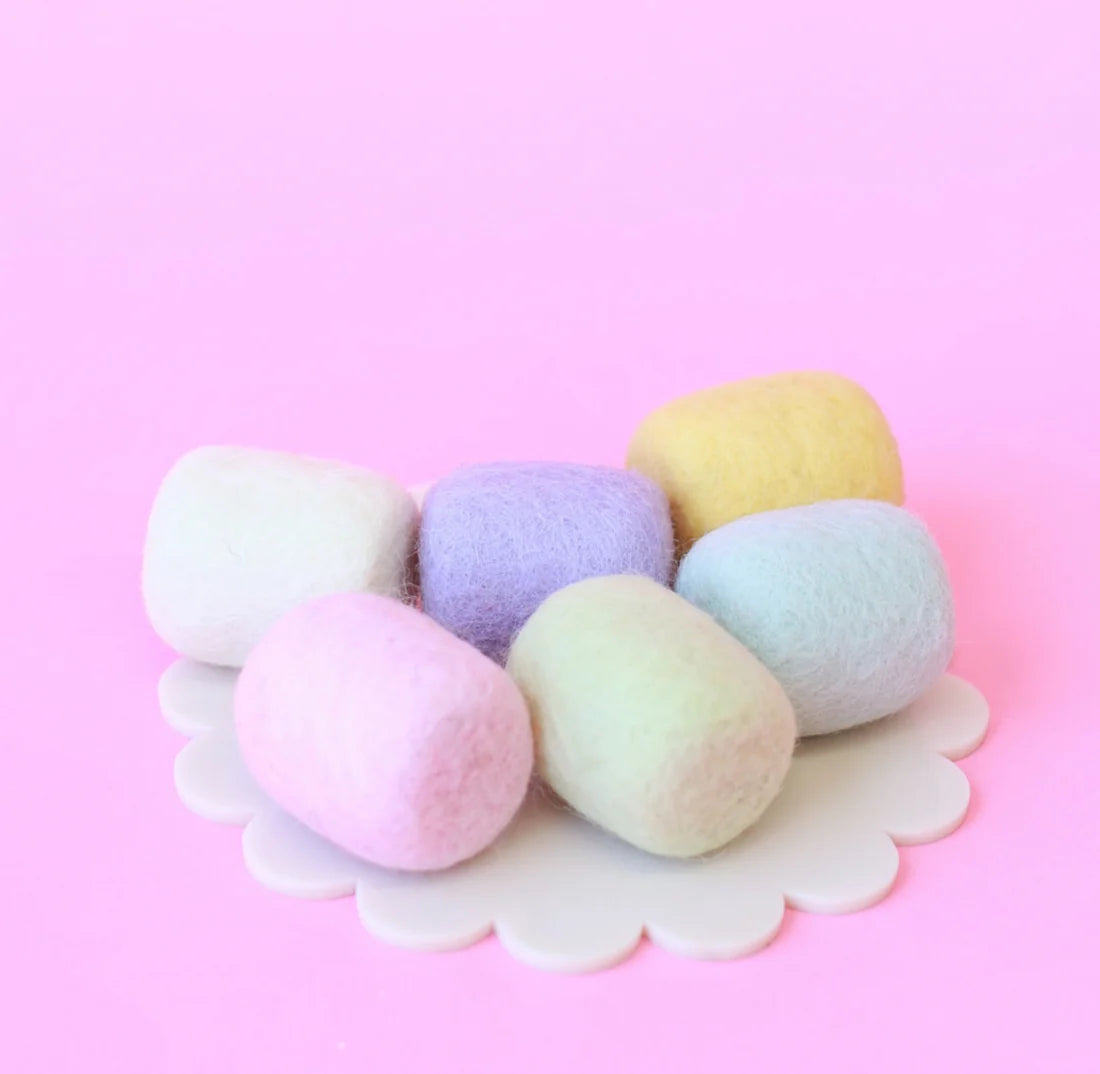 Pastel Marshmallows Felt Food - Juni Moon