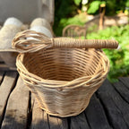 Rattan Mixing Bowl & Whisk Set - Playtisserie