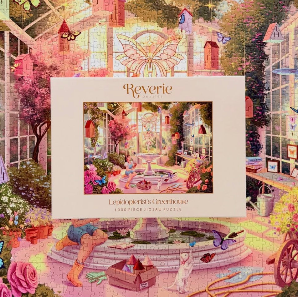 Lepidopterist's Greenhouse 1000 Piece Jigsaw Puzzle – Reverie Puzzles