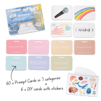 Bedtime connection prompt cards for kids by Little Lamb Kind