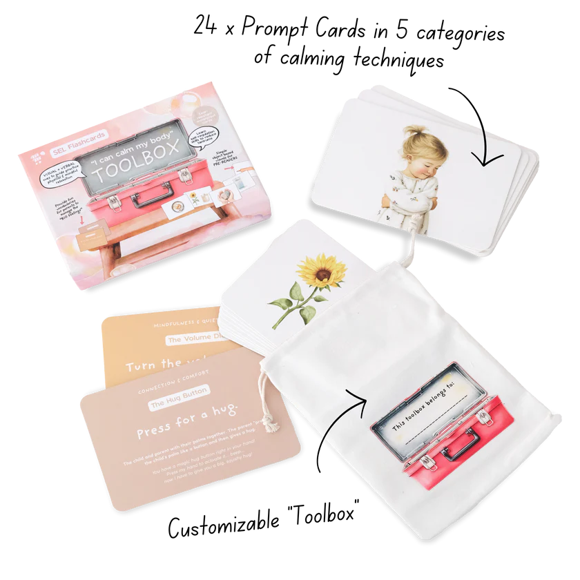 Kids emotional regulation prompt cards by Little Lamb Kind
