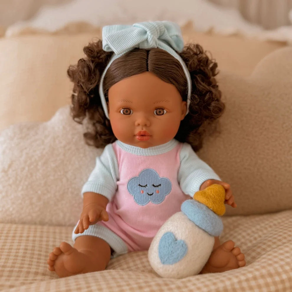 Blue Felt Dolly Bottle - SALLI Collective