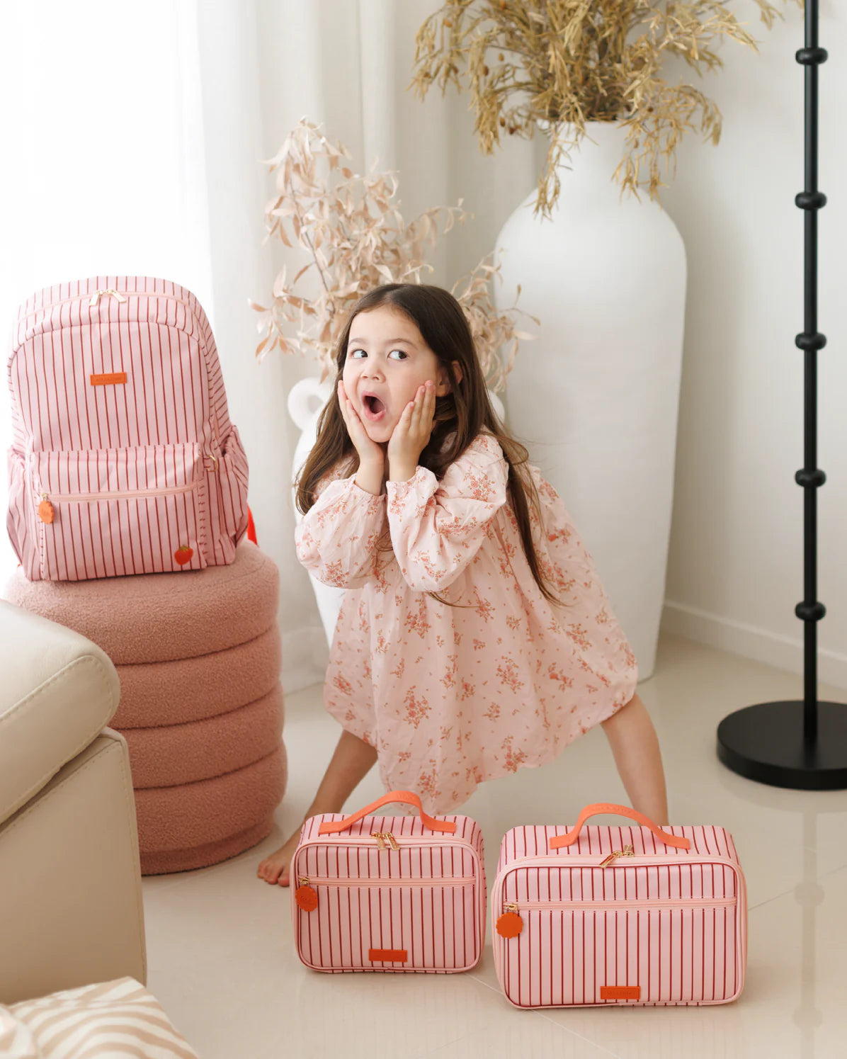 Backpack | Strawberry Stripe