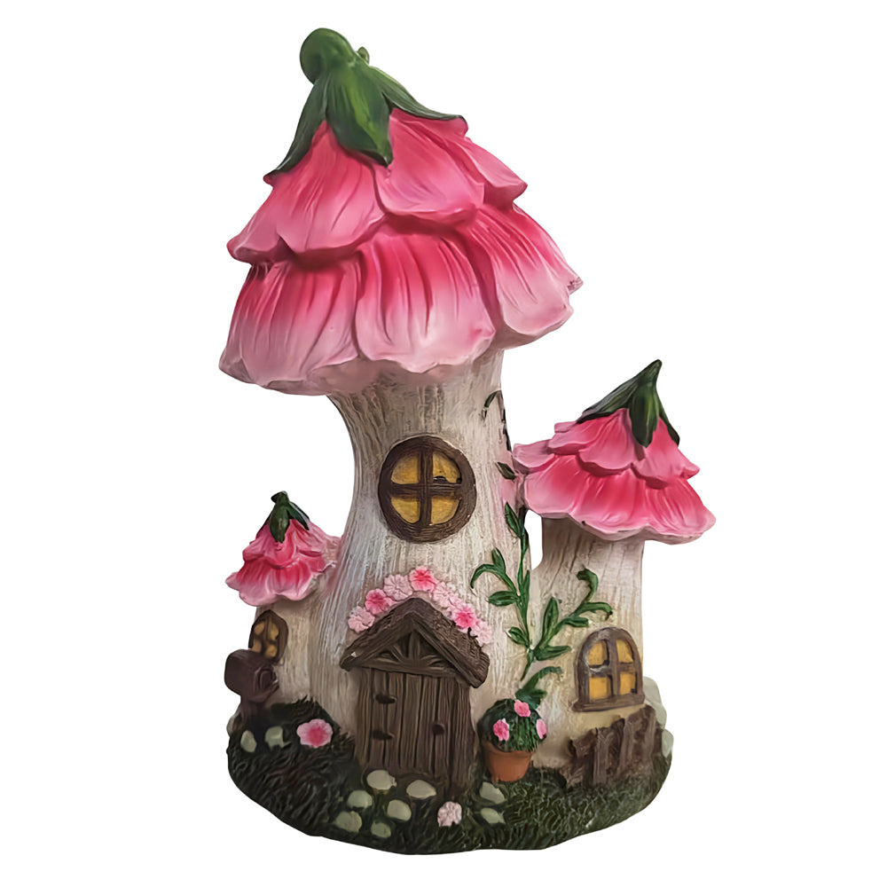 Pink Petals Fairy House - Fairy Garden