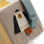 Fabelab fabric cube toy made from organic cotton for babies and toddlers
