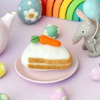 Carrot Cake Slice Felt Food - Tara Treasures