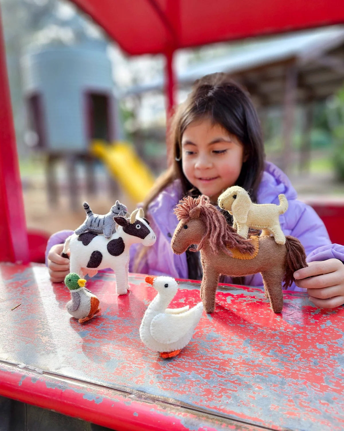 Felt Farm Animals (Set of 10) - Tara Treasures