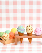 Wooden Felt Ice-Cream Holder - Tara Treasures