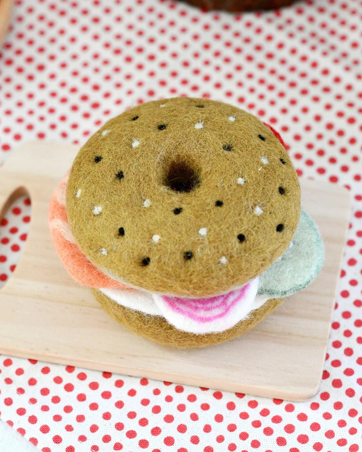 Bagel Stack Felt Food Set - Tara Treasures