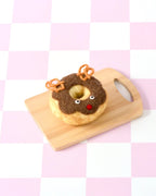 Reindeer Salted Pretzel Felt Donut - Tara Treasures