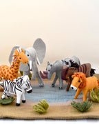 Felt Safari Animals (Set of 6) - Tara Treasures
