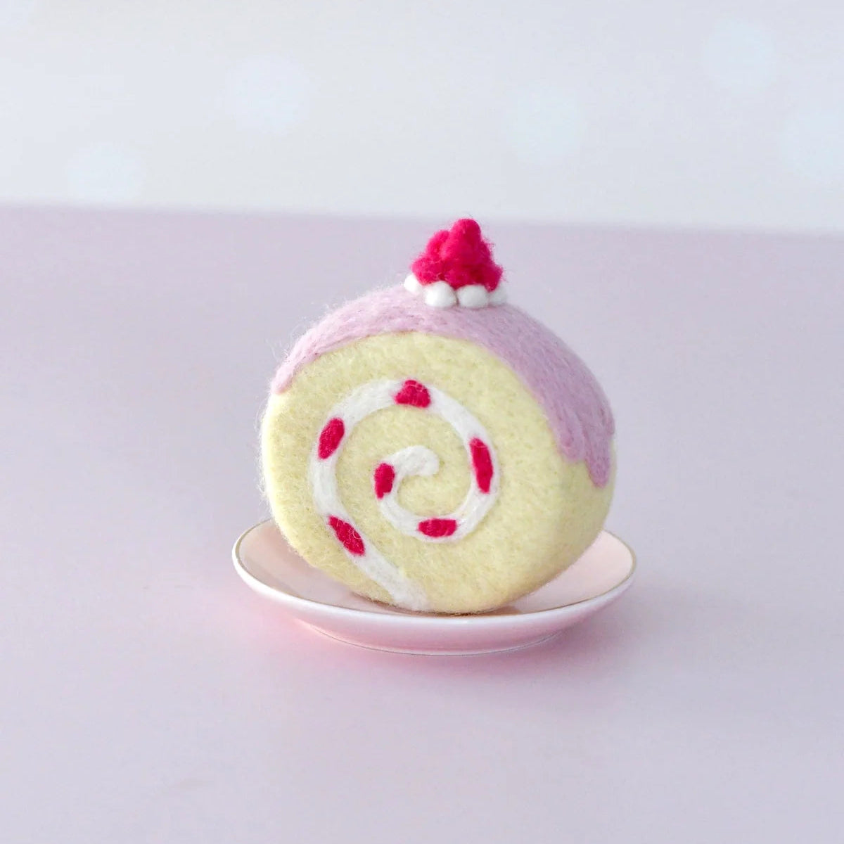 Strawberry Swiss Roll Felt Food - Tara Treasures