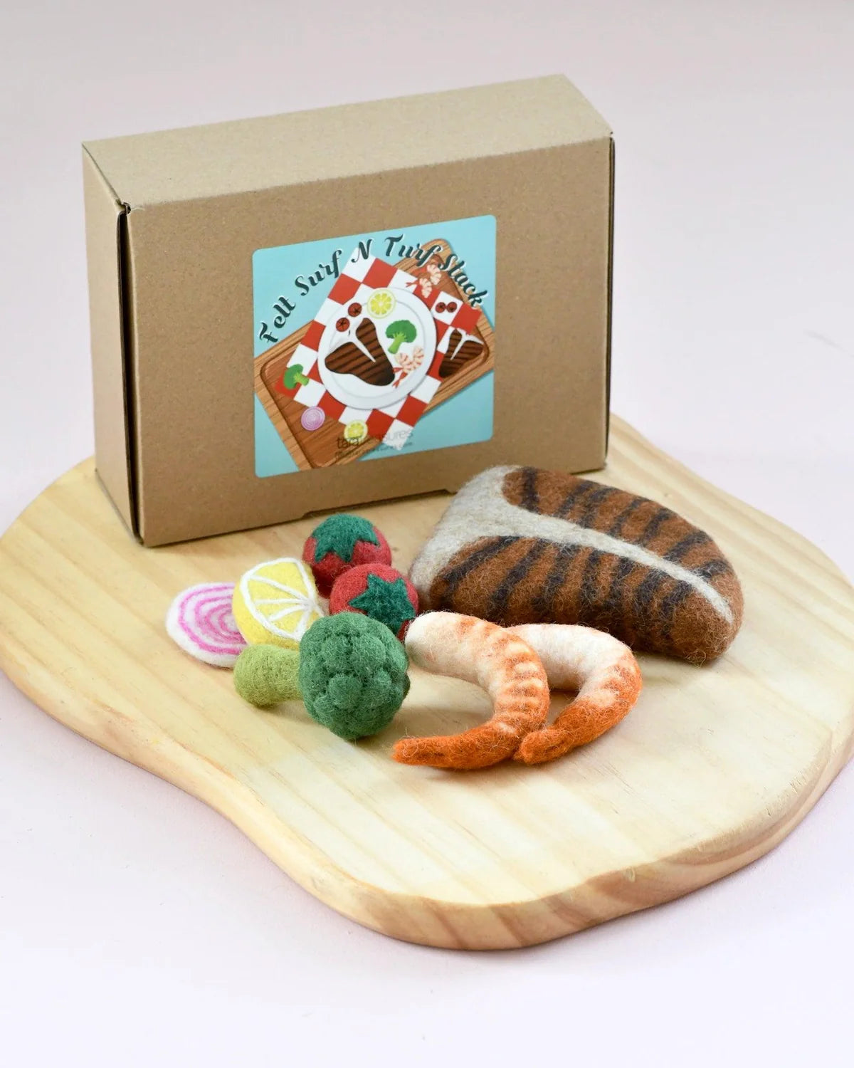 Surf & Turf Felt Food Set - Tara Treasures