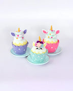 Blue Unicorn Felt Cupcake - Tara Treasures
