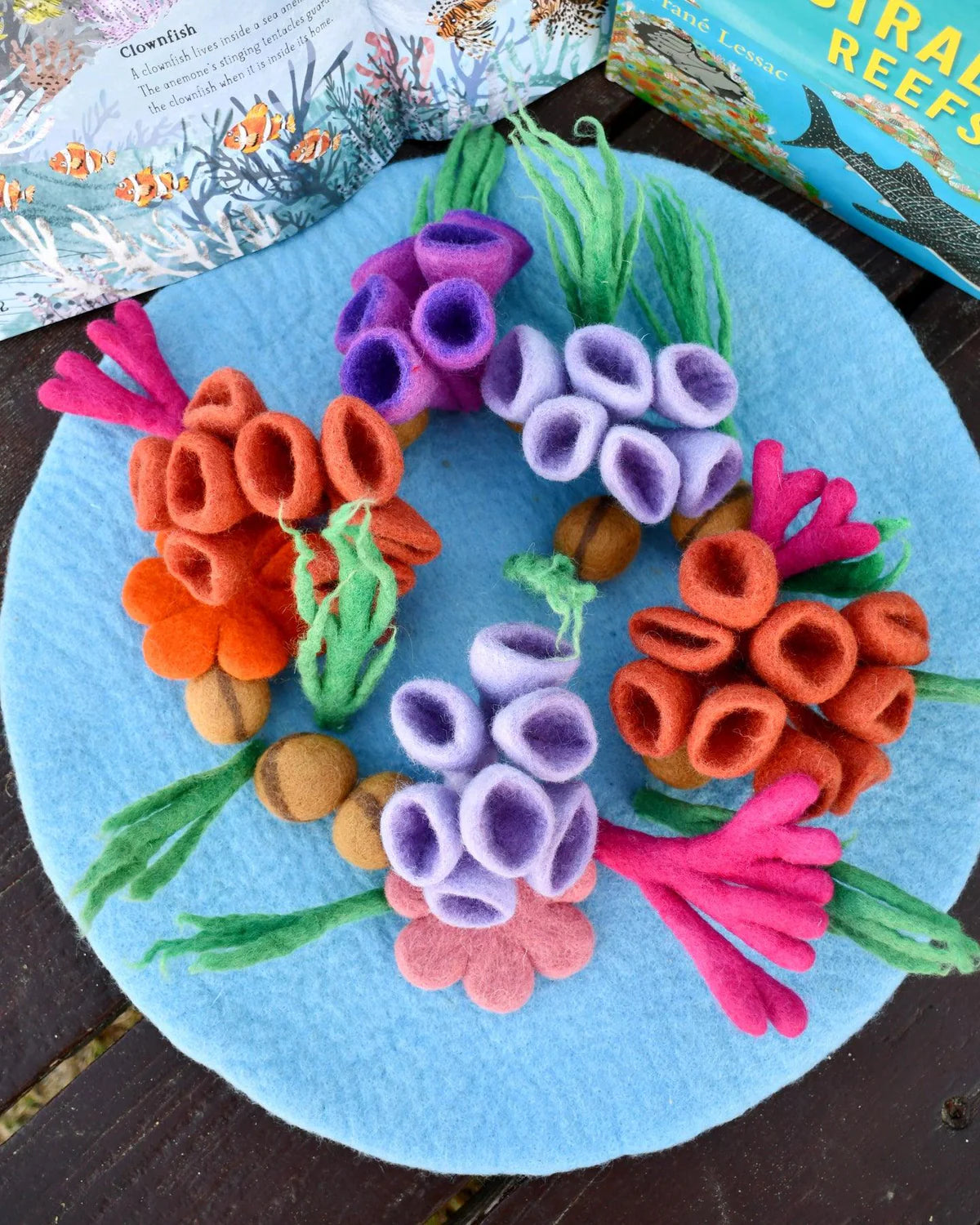 Coral Reef Felt Play Mat Playscape - Tara Treasures