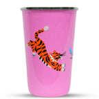 pink tiger design stainless steel tumbler for camping from picnic folk