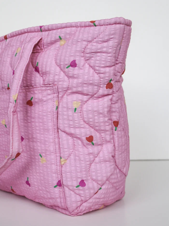 Peony Forget Me Not Quilted Baby Bag - Mosey Me