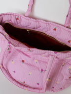 Peony Forget Me Not Quilted Baby Bag - Mosey Me