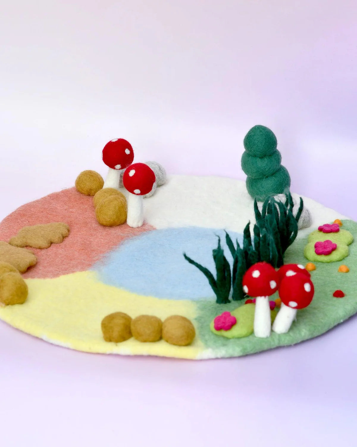Four Seasons Small Felt Play Mat Playscape - Tara Treasures