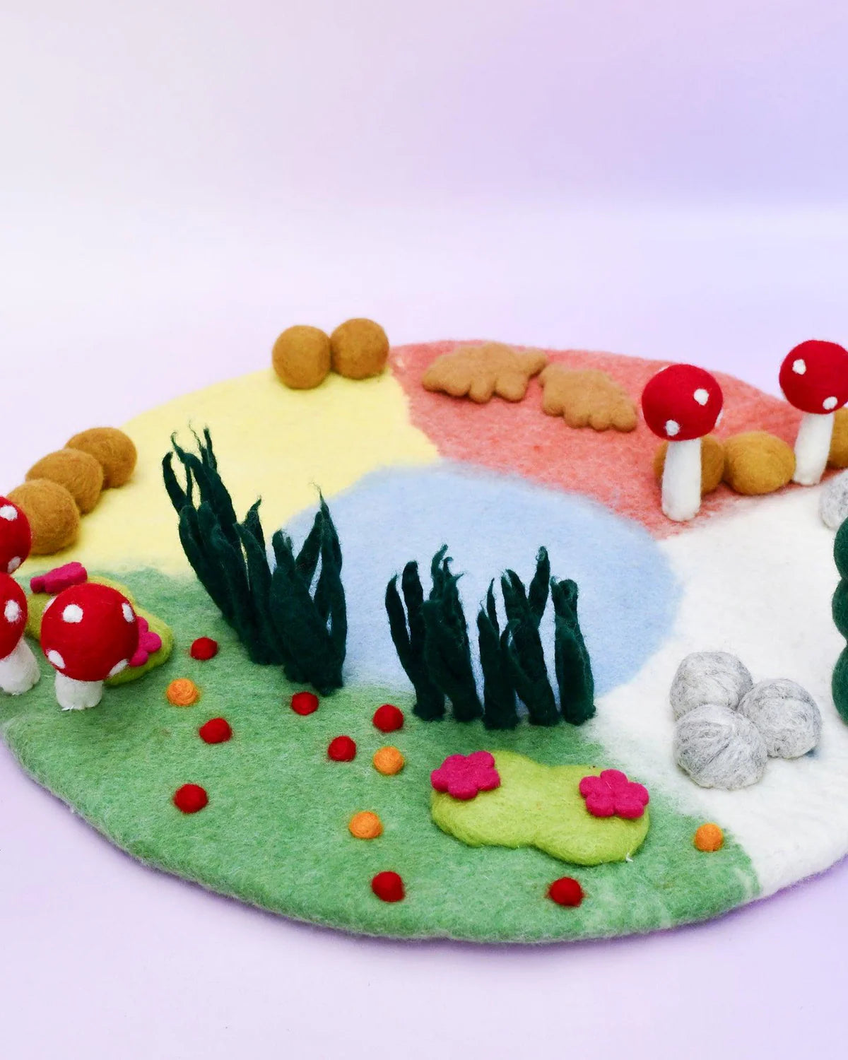 Four Seasons Small Felt Play Mat Playscape - Tara Treasures