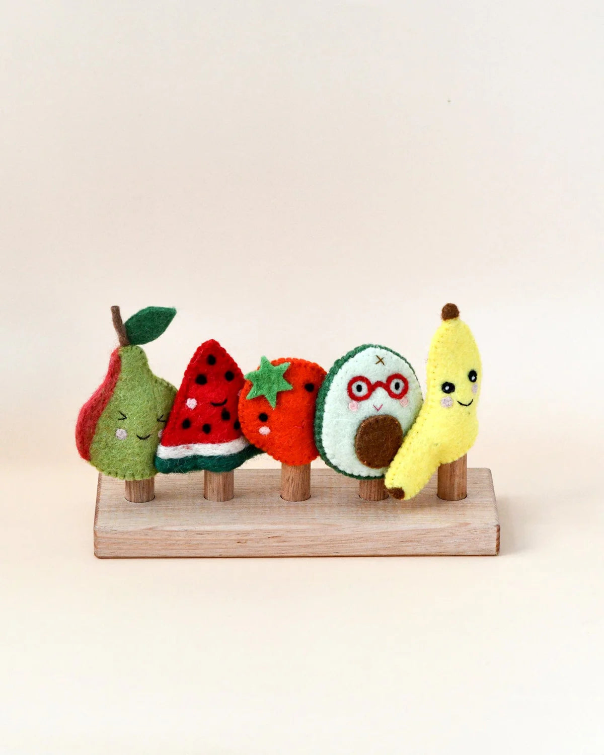 Fruits Felt Finger Puppet Set - Tara Treasures