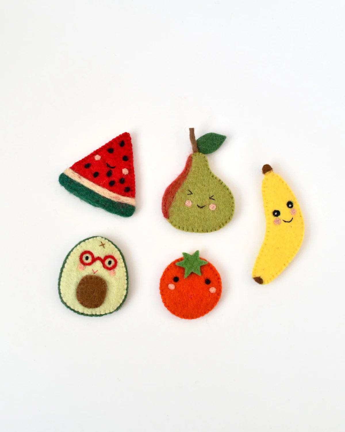 Fruits Felt Finger Puppet Set - Tara Treasures