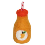 felt mango juice toy handmade wool pretend play doll drink bottle Juni Moon