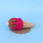 Chocolate Bubblegum Felt Ice-Cream Cone - Juni Moon