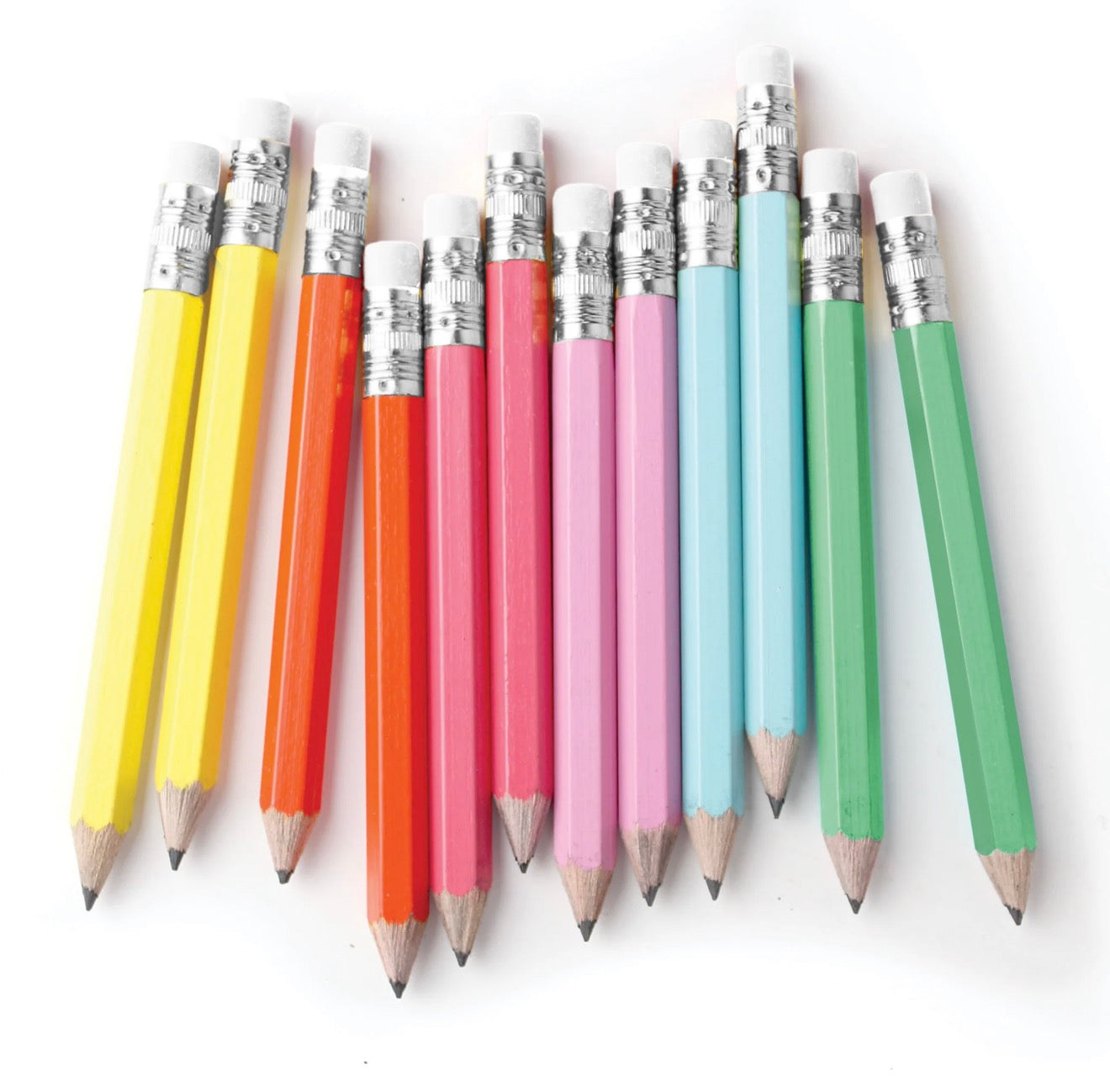 Rainbow Mini Pencils (Set of 12) - Inklings Paperie