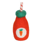 felt carrot juice toy handmade wool pretend play doll drink bottle Juni Moon
