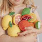Pink Grapefruit Set Felt Food - Juni Moon