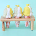 Lemon Lime Sorbet Felt Ice-Cream Cone - Juni Moon