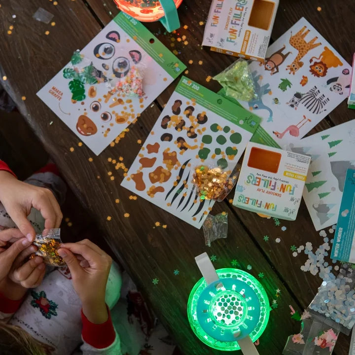 DIY Zoo Sensory Light Up Play Jar Gift Set - Glo Pals
