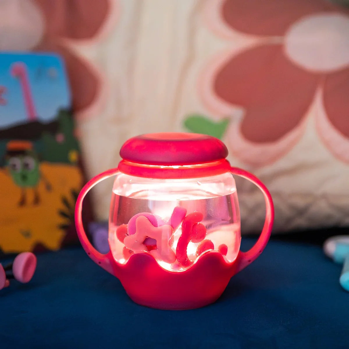 Pink Gumdrop Sensory Light Up Play Jar Gift Set - Glo Pals