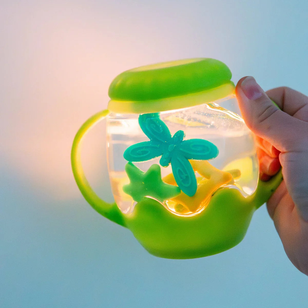 Green Firefly Sensory Light Up Play Jar Gift Set - Glo Pals