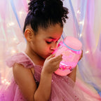 Pink interactive sensory toy for quiet time and sensory exploration
