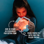 Blue Glo Pals sensory play jar light up sensory toy
