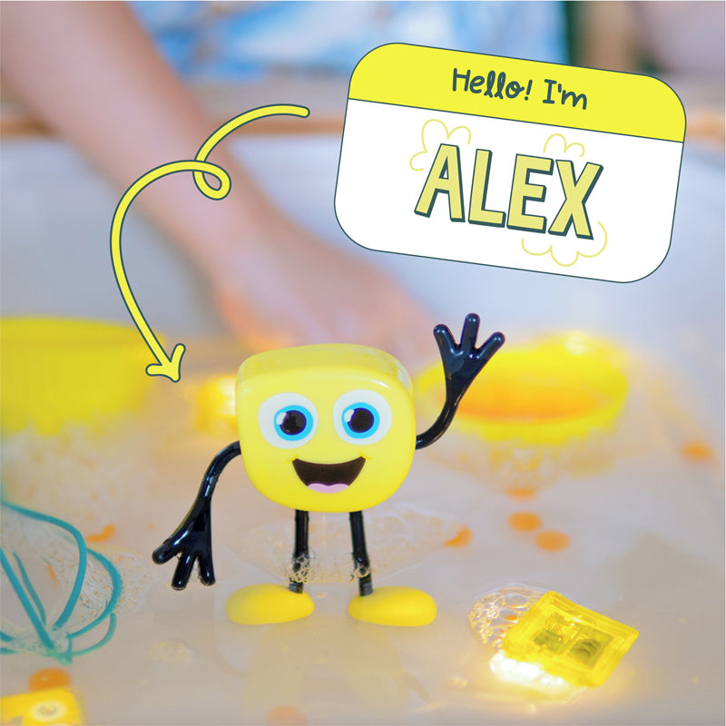 Alex Yellow Glo Pal Character Light Up Cubes - Jellystone Designs